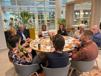 Met de waarden op tafel